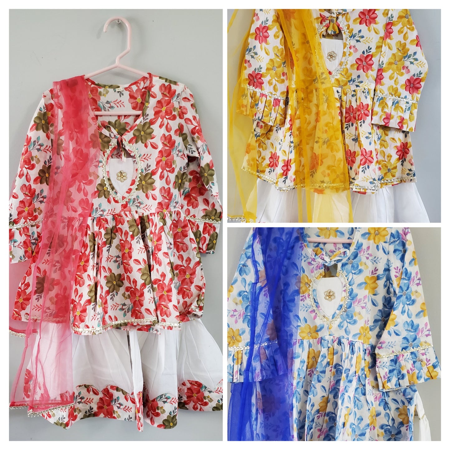 Lily Floral Kurti & Gharara Pants