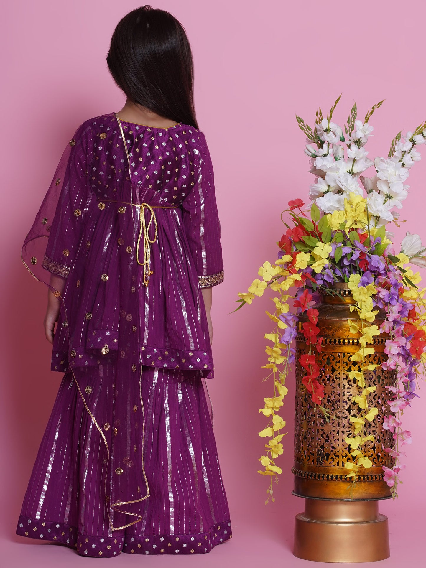 Tyohaar-Anarkali kurta with sharara
