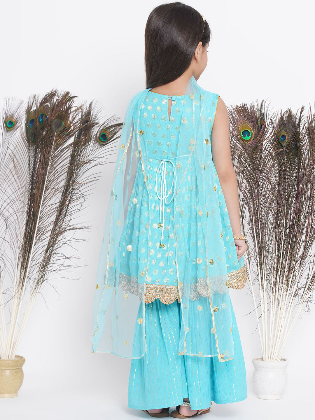 Samaa Banarasi frock with sharara