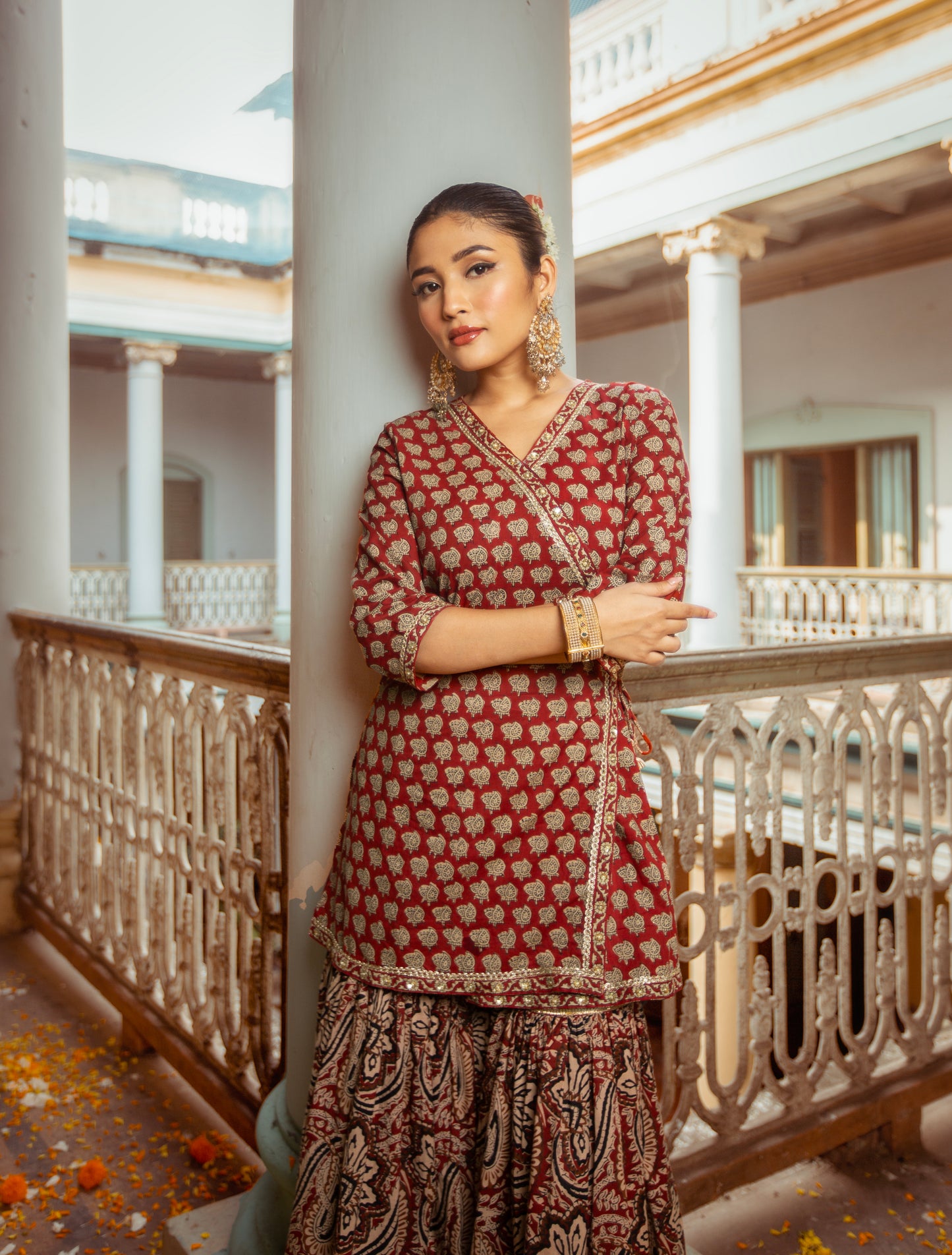 Noorie- Ajrakh Angrakha Gharara