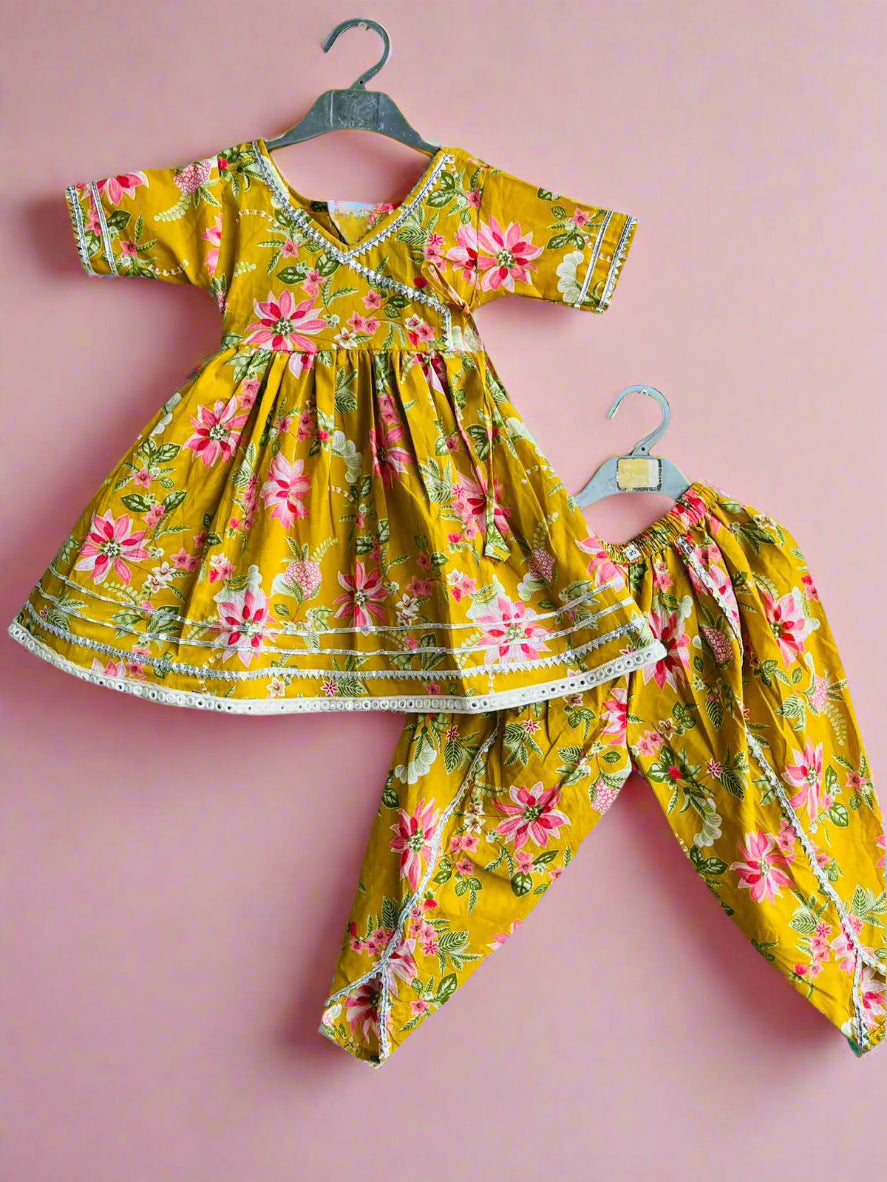 Angrakha Top with Dhoti pants