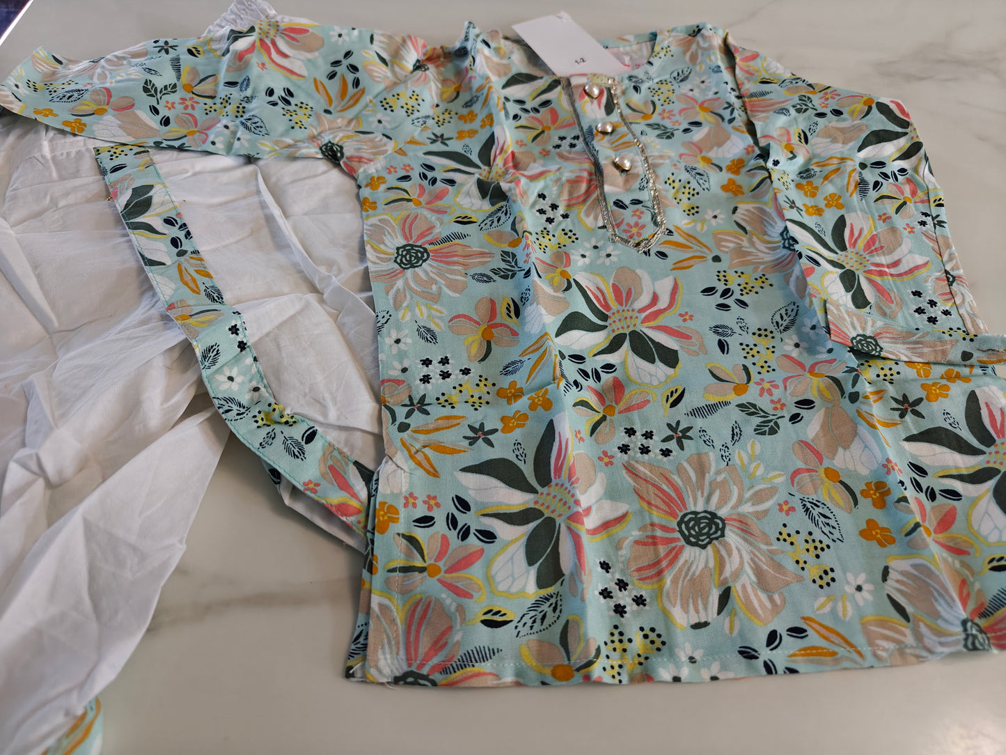 Boys summer bloom Kurta-Dhoti
