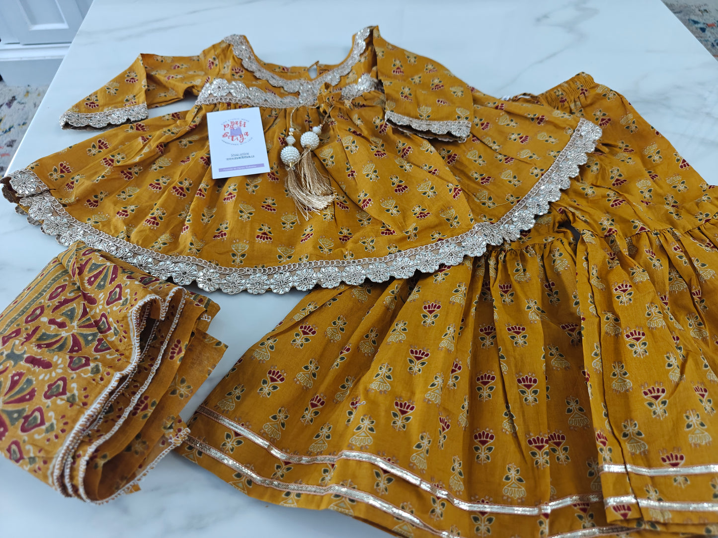 3 PC Alia style frock sharara
