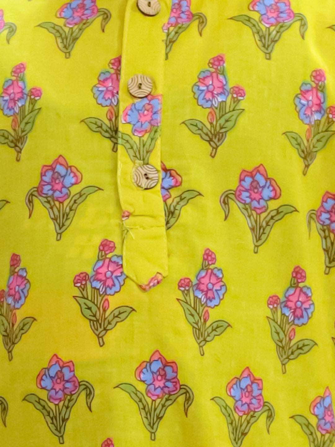 Summer Floral- 3 Pc boys kurta pajama
