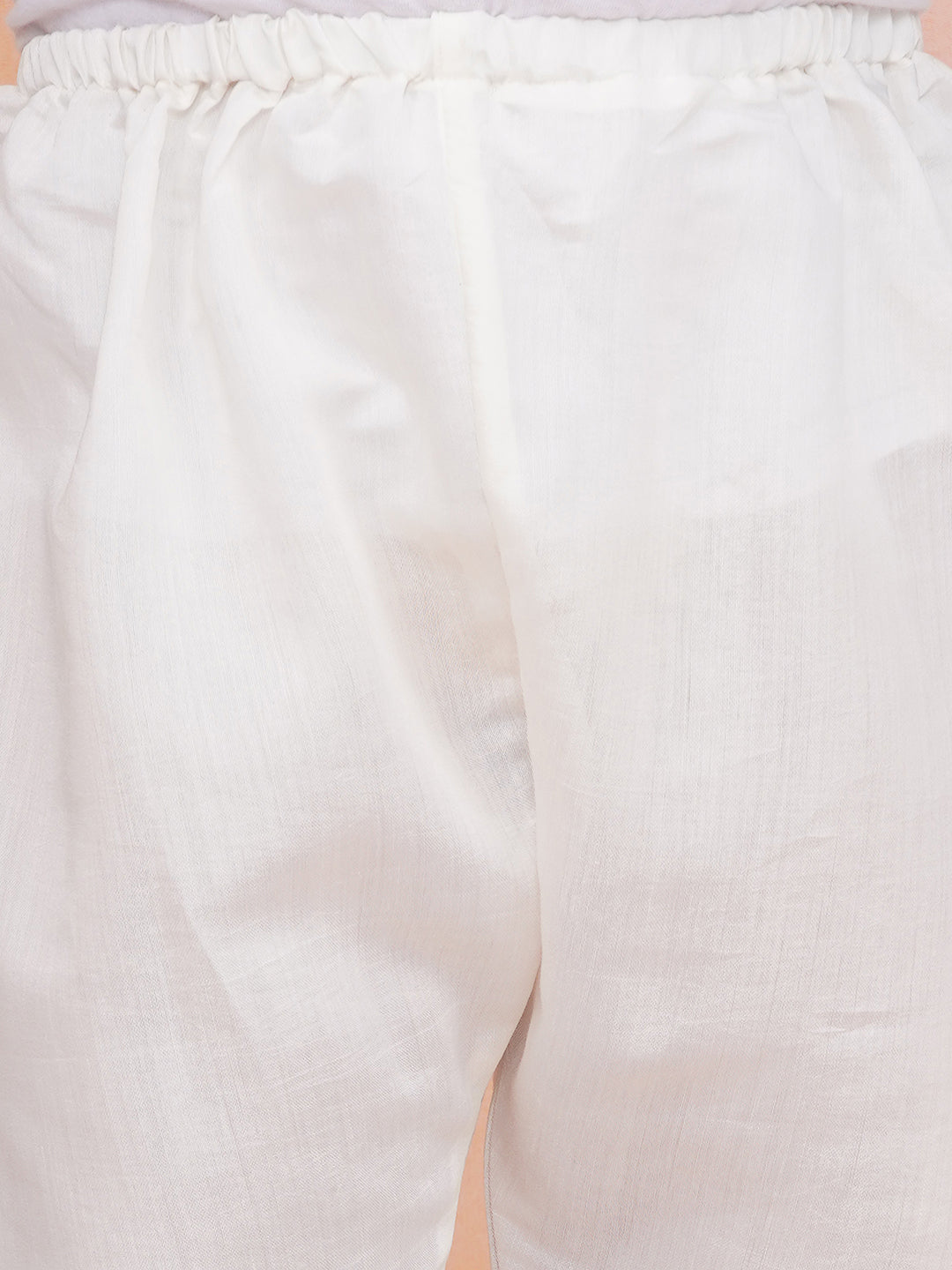 Boys festive Kurta pajama with attached banarasi vest