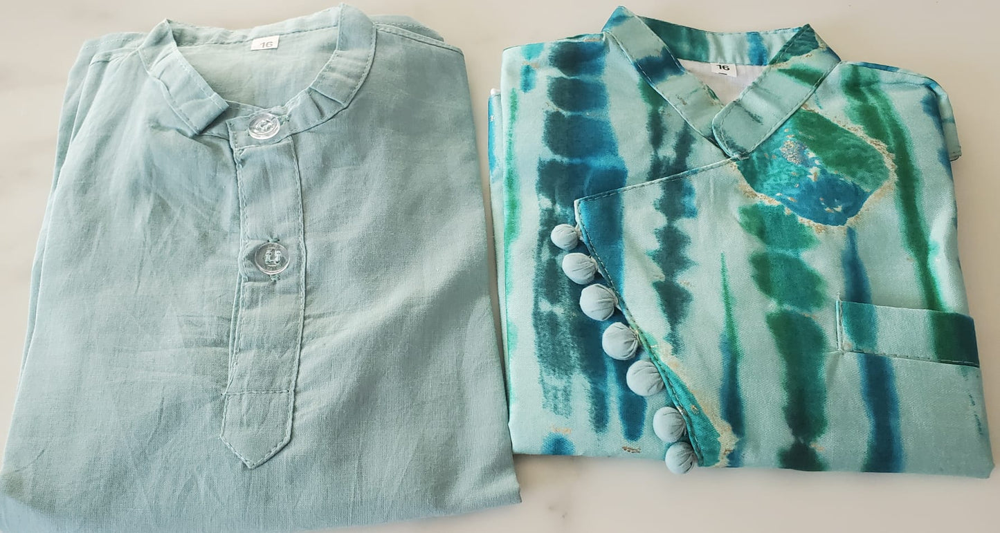 3 pc kurta-pajama with vest