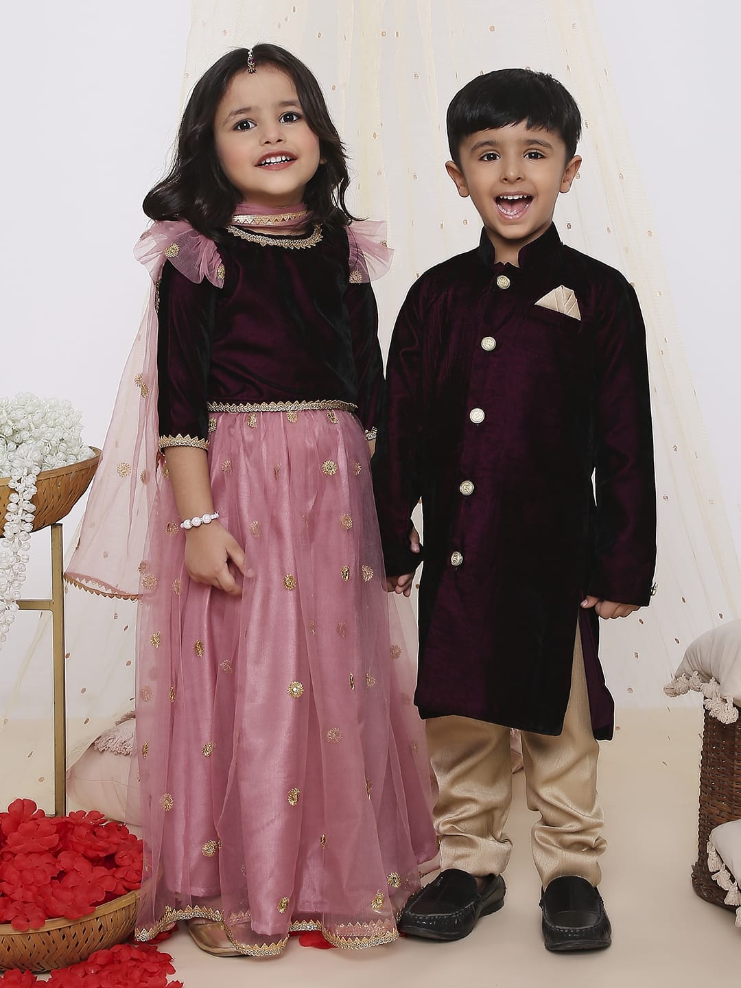 Rania- Velvet Lehnga-Choli