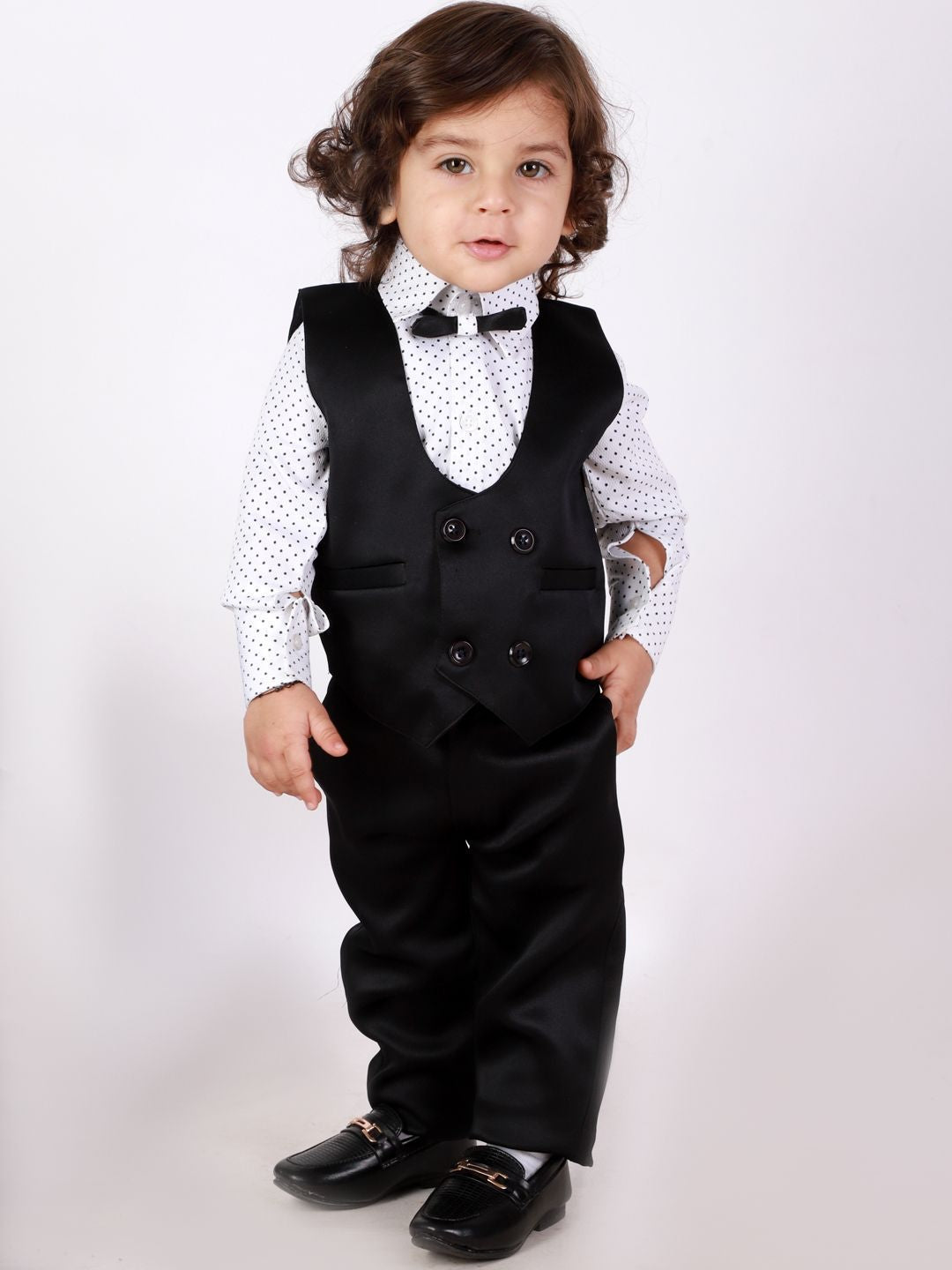 Suit Up with Polka dots & Bow Tie