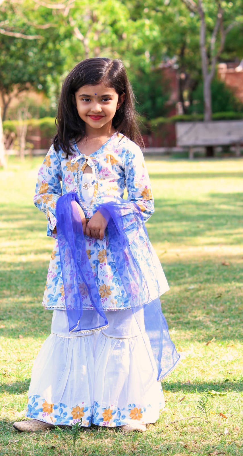 Lily Floral Kurti & Gharara Pants