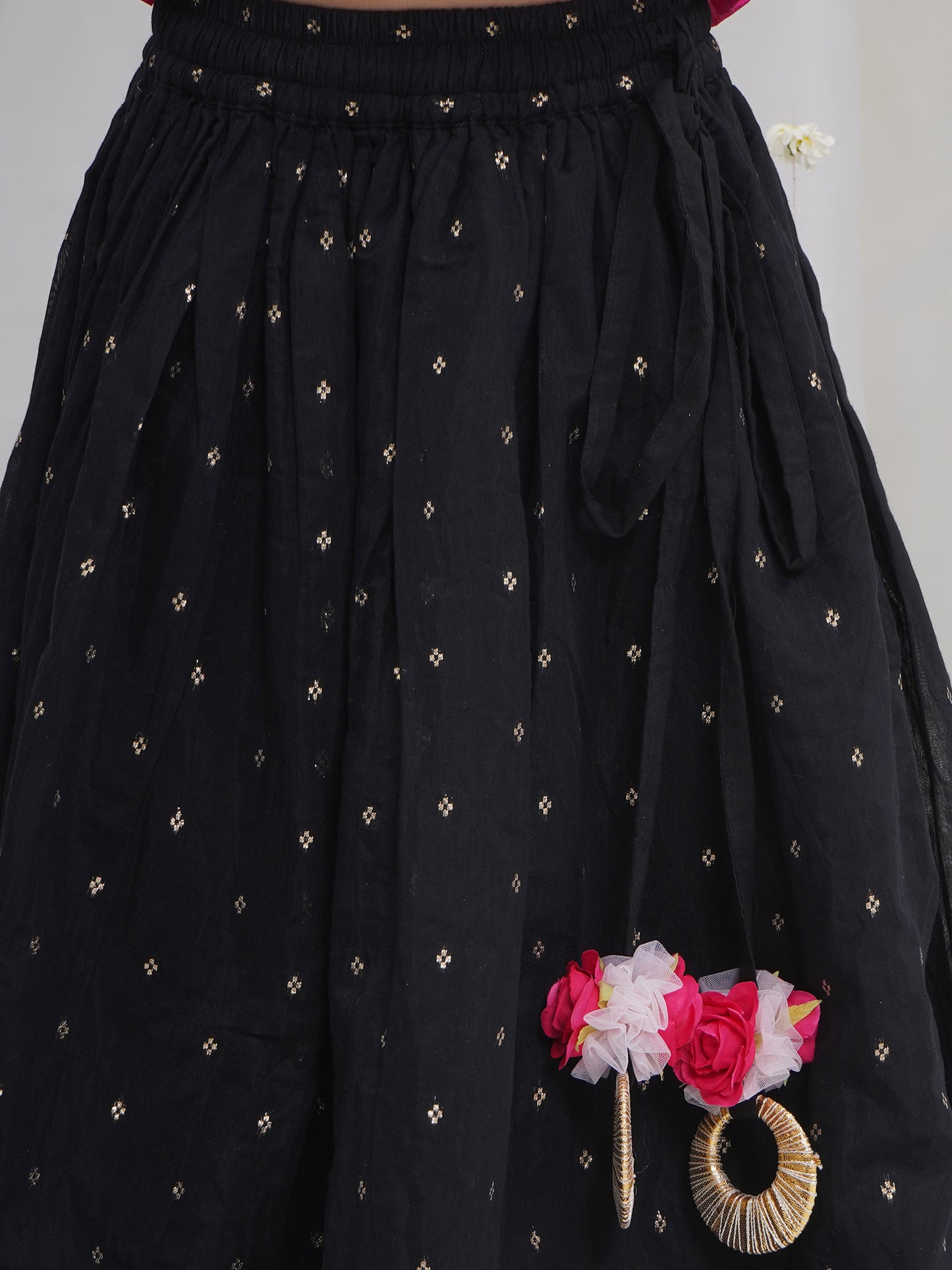 Infant and girls festive pink lehnga