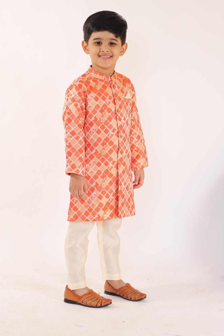 Banarasi Jacquard Sherwani-Shalwar(1-10 yrs)