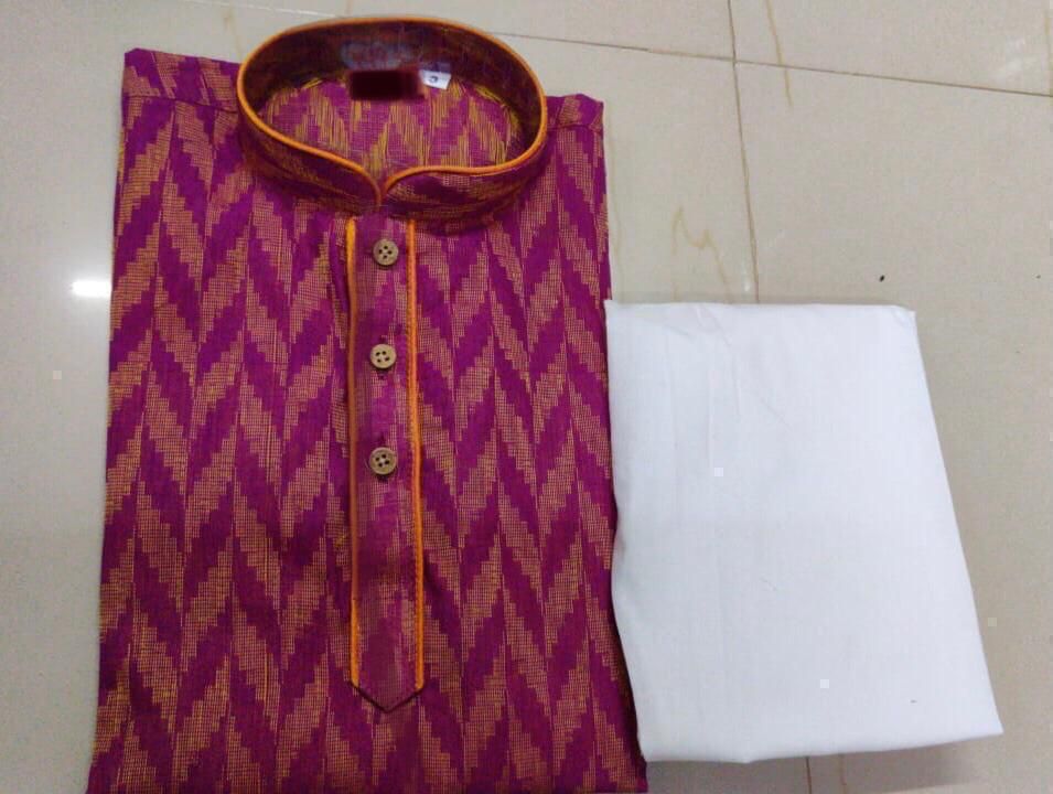 Handloom woven Kurta Pyjama