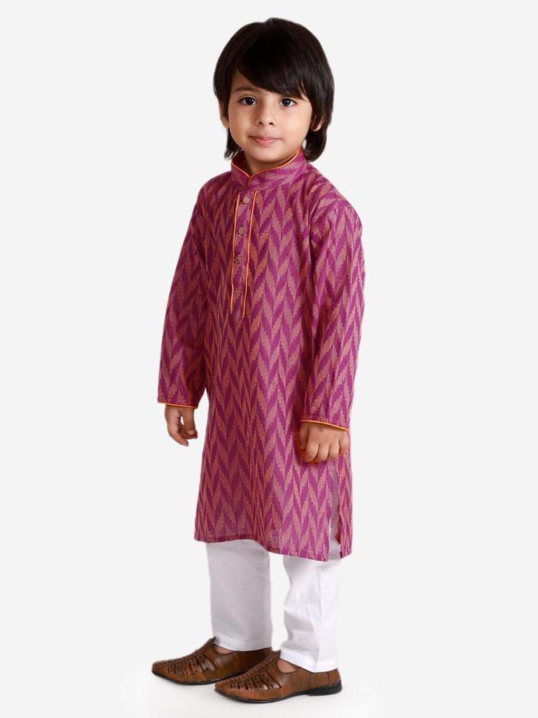 Handloom woven Kurta Pyjama