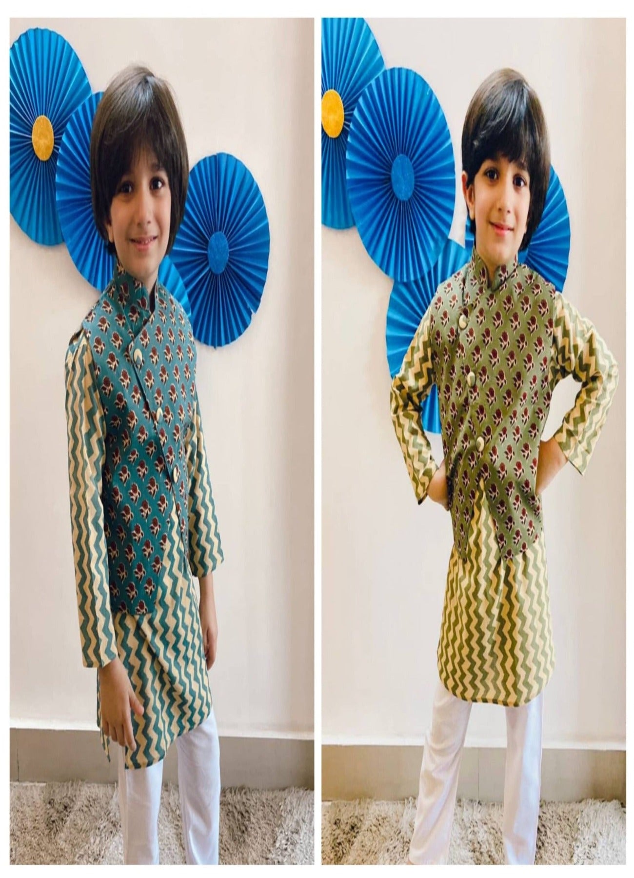 3 PC Kurta Pyjama with Vest