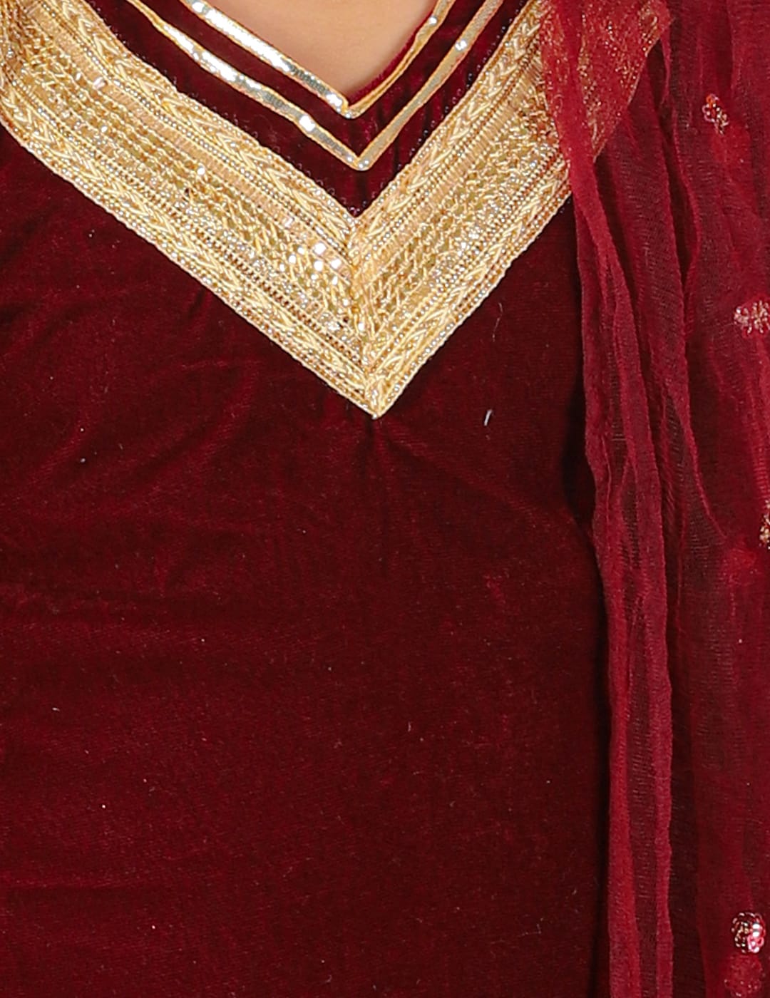 Velvet Kurti with Palazzo
