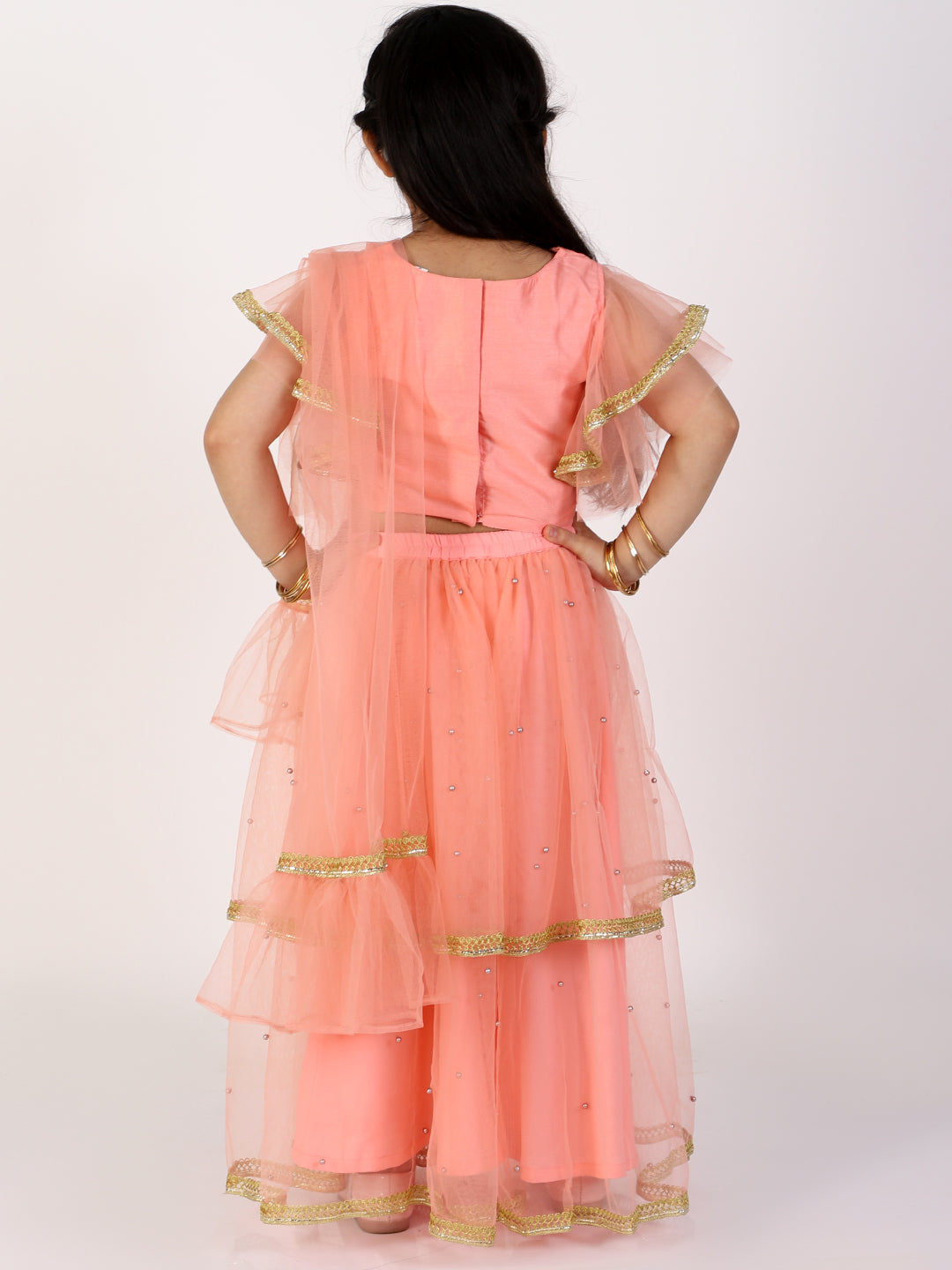 Aura Net frill lehnga- Choli