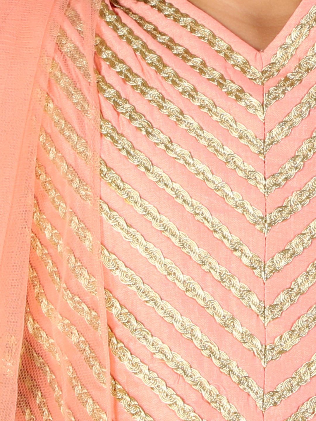 Aura Net frill lehnga- Choli
