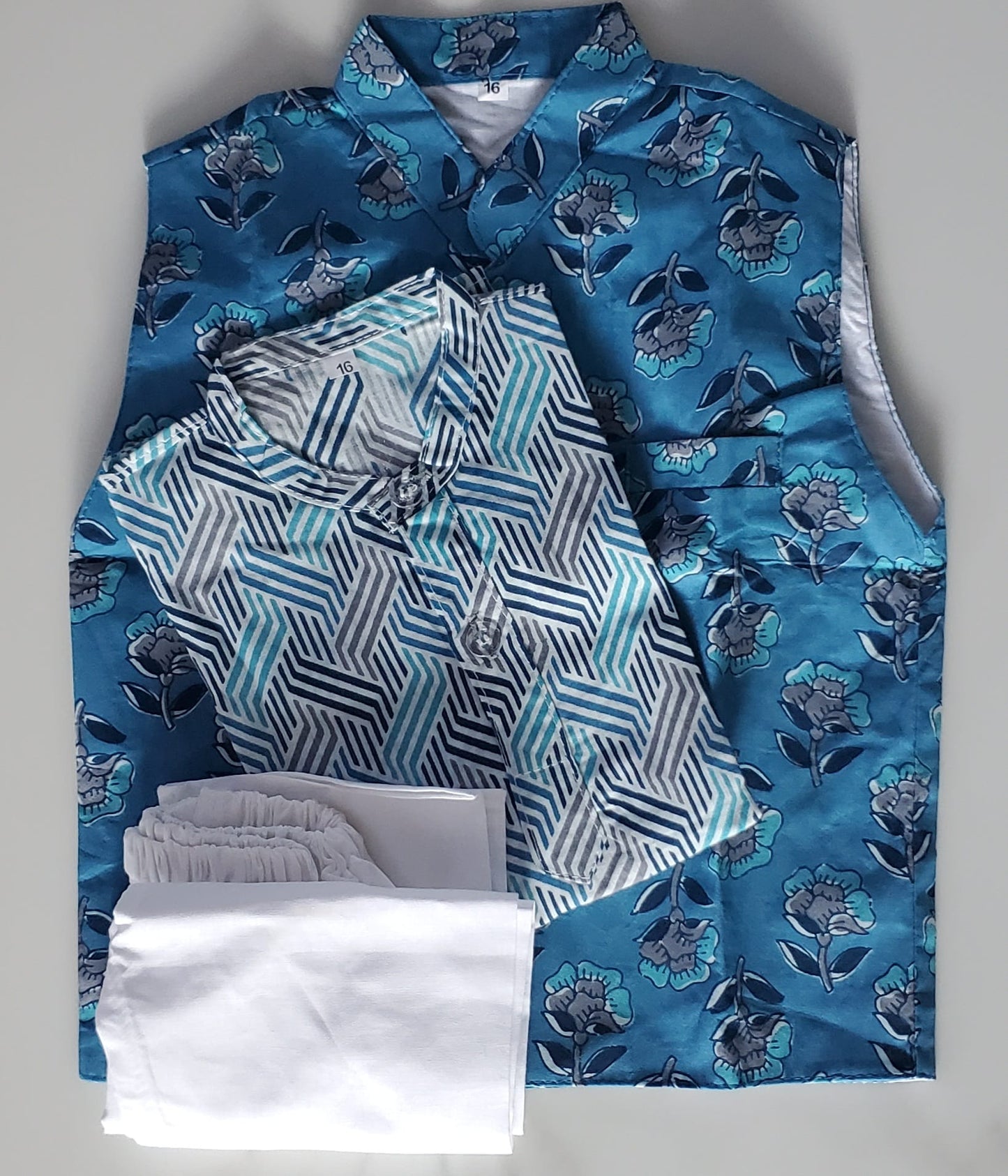 3 PC Kurta-Pajama with Vest