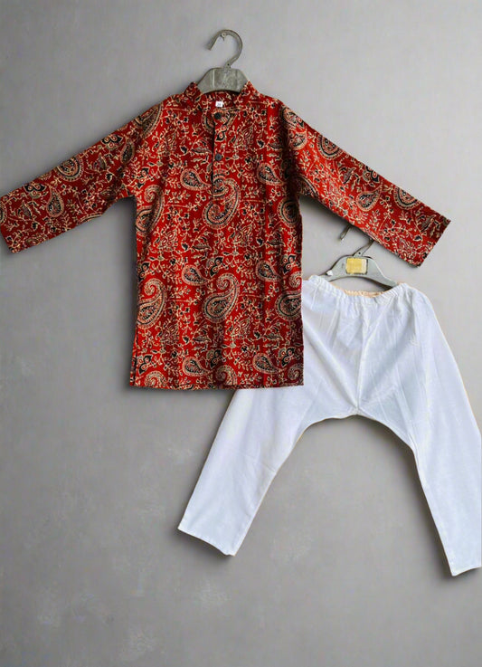 Paisley print kurta pyjama