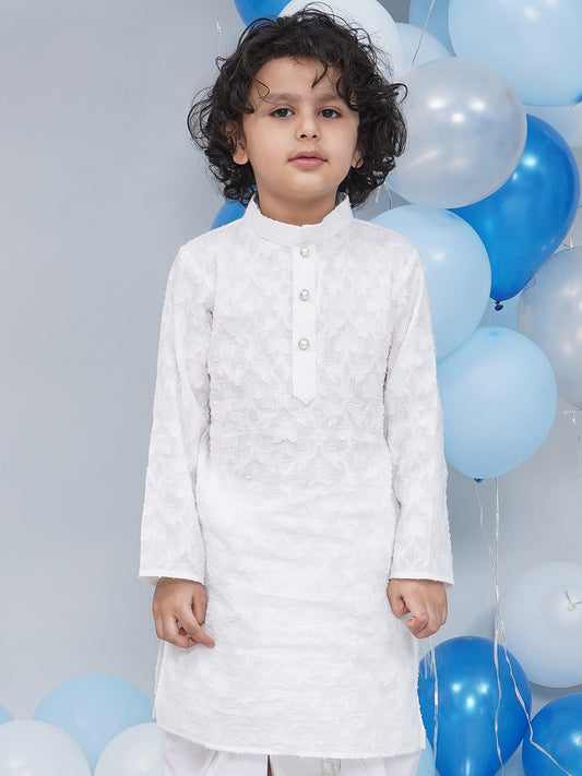 Chanda Boys white Kurta pajama
