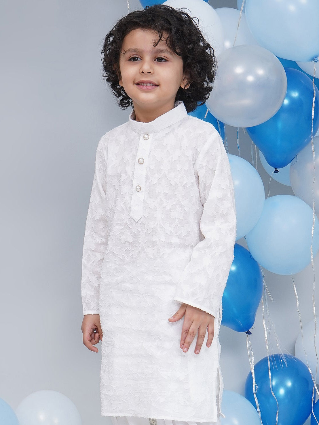 Chanda Boys white Kurta pajama