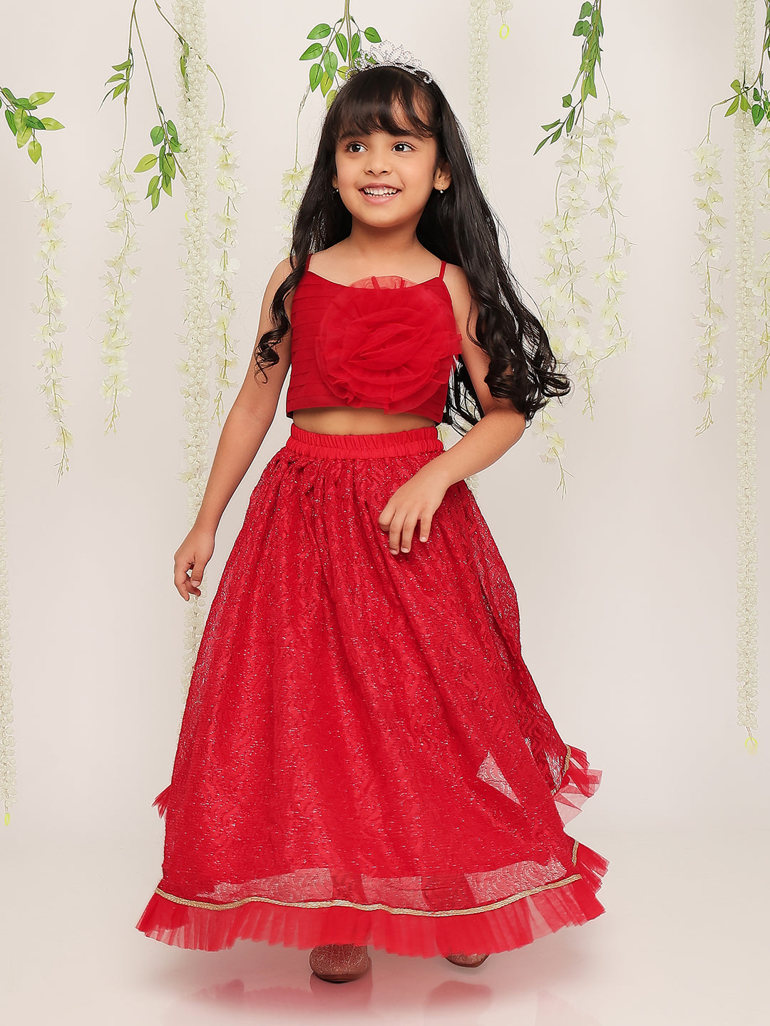 Red Rose Lehnga-Choli