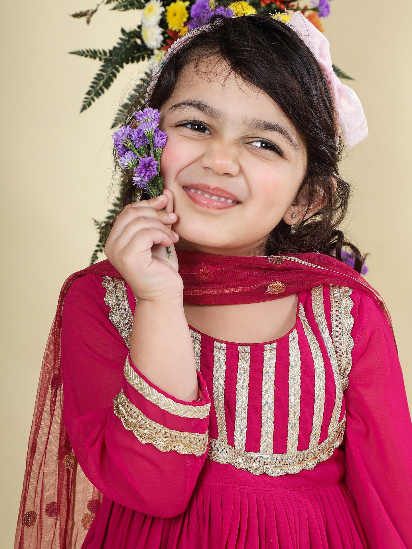 Shokh 3 pc frock and sharara pants