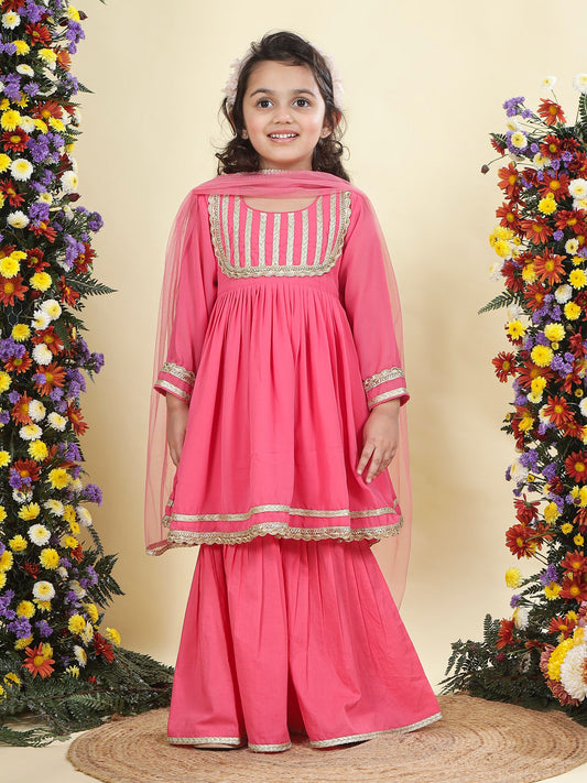 Mehak 3 pc frock and sharara pants