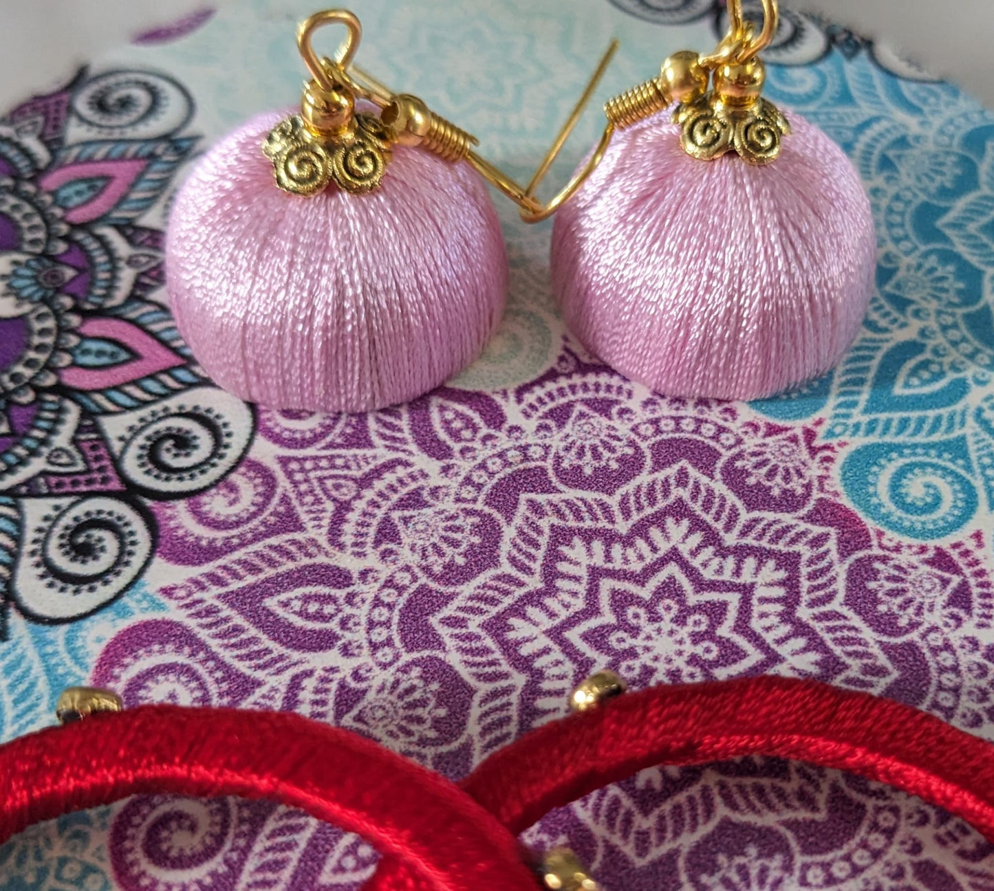 Silk Thread Jhumkis