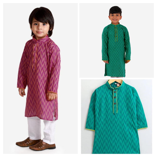 Handloom woven Kurta Pyjama