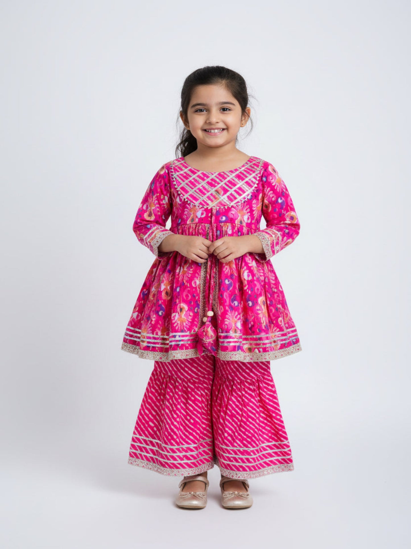 3 pc Kurti-Gharara