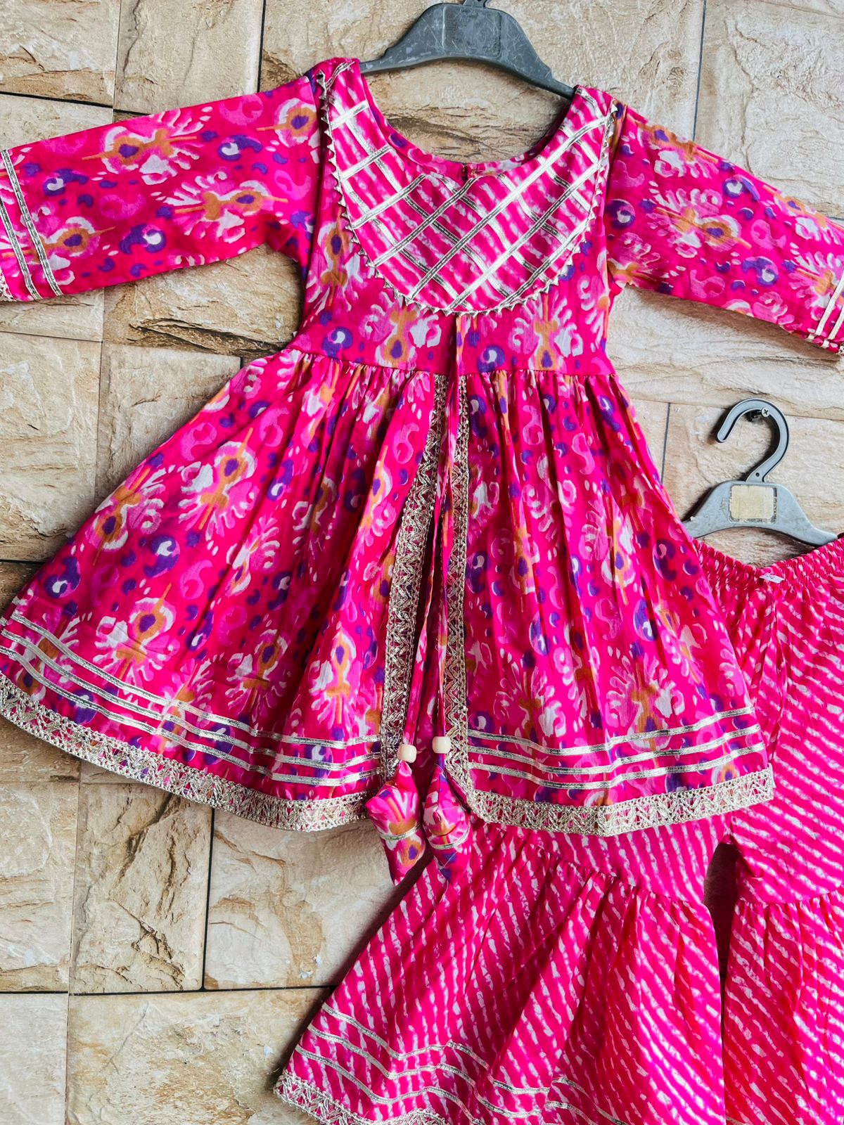 3 pc Kurti-Gharara