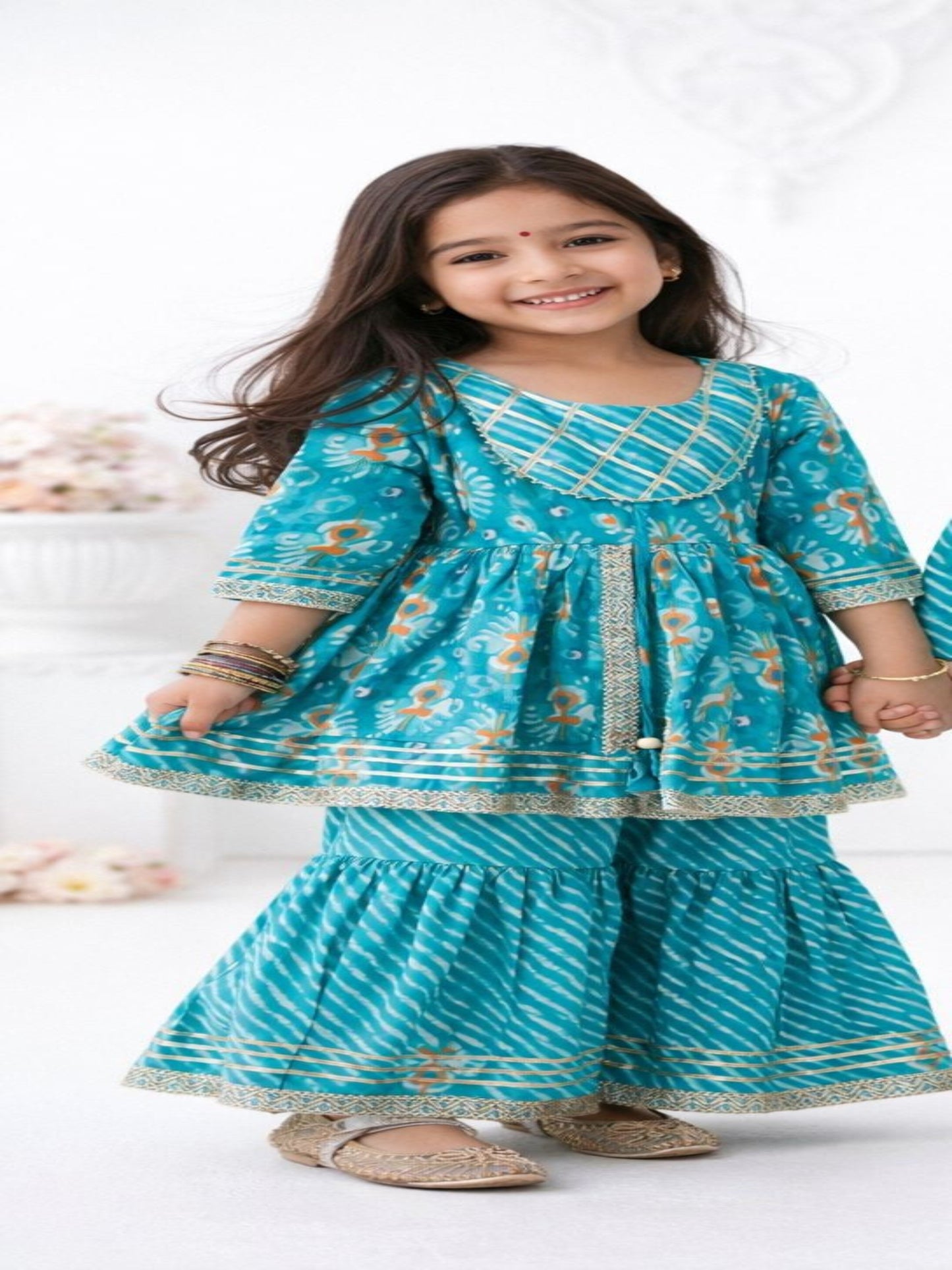 3 pc Kurti-Gharara