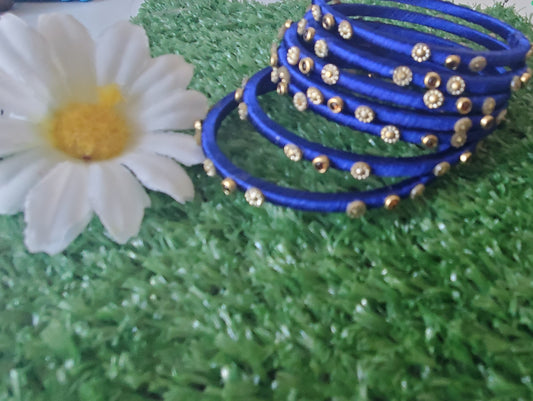 Silk thread bangles (Dozen)