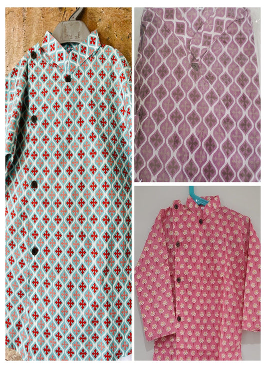Side Button Kurta Pajama