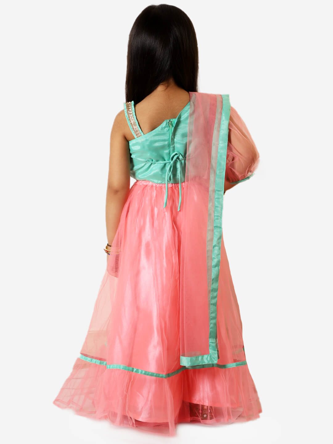 Pari Satin net lehnga Choli