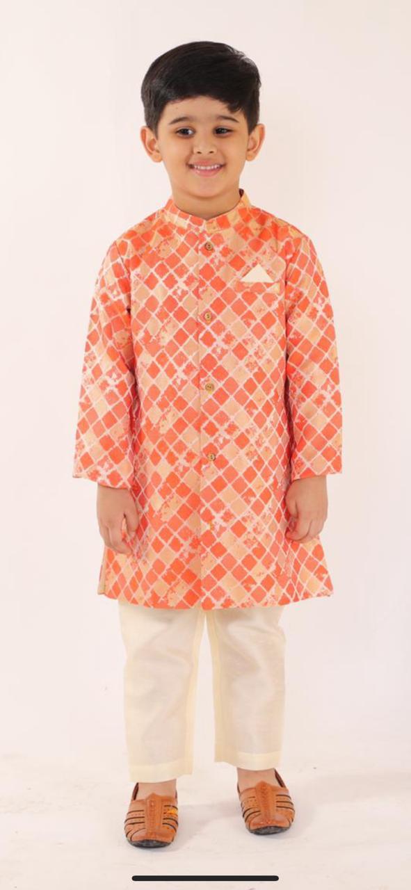 Banarasi Jacquard Sherwani-Shalwar(1-10 yrs)