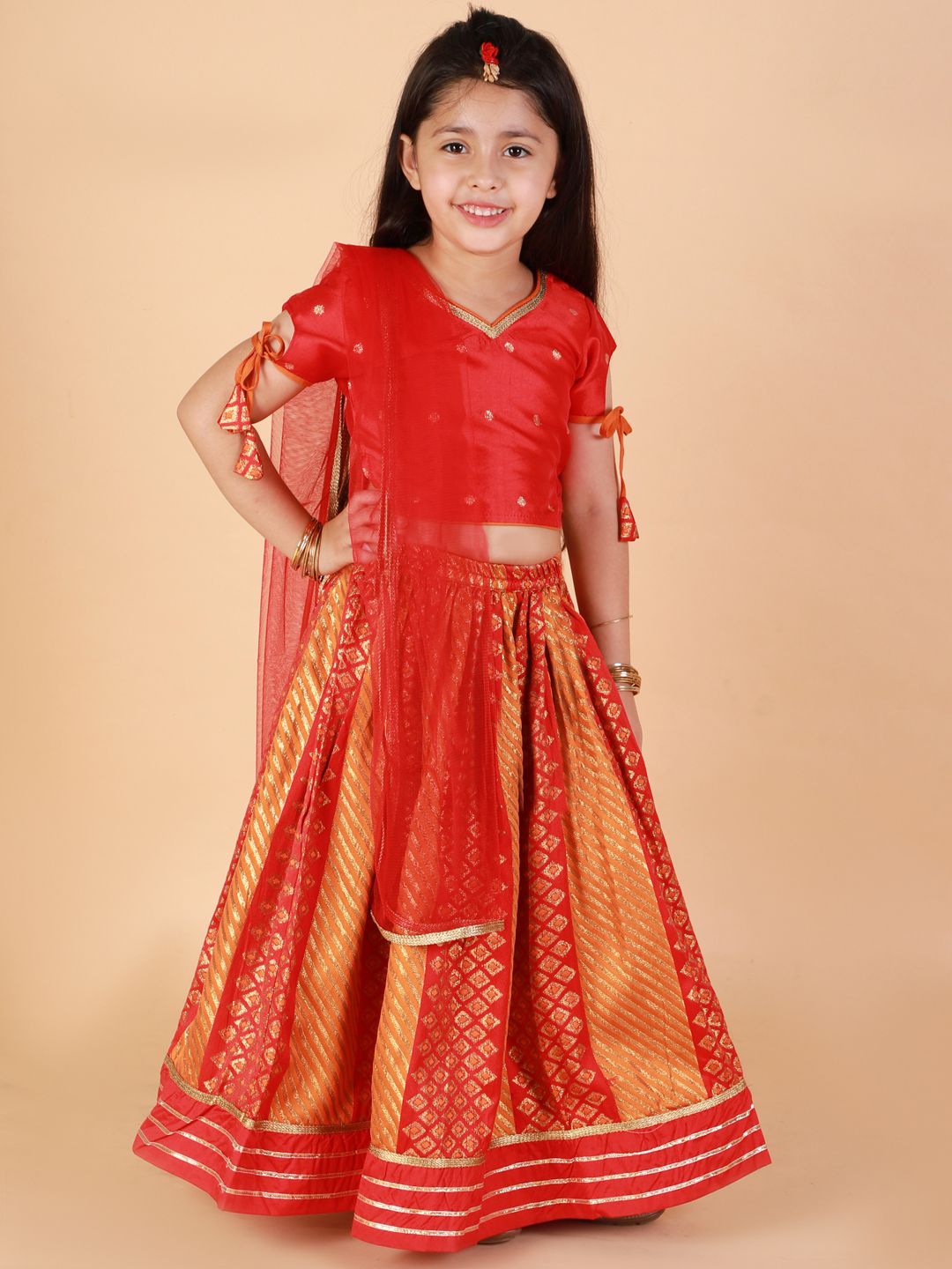 Rajwadi Princess Jacquard Lehnga-Choli