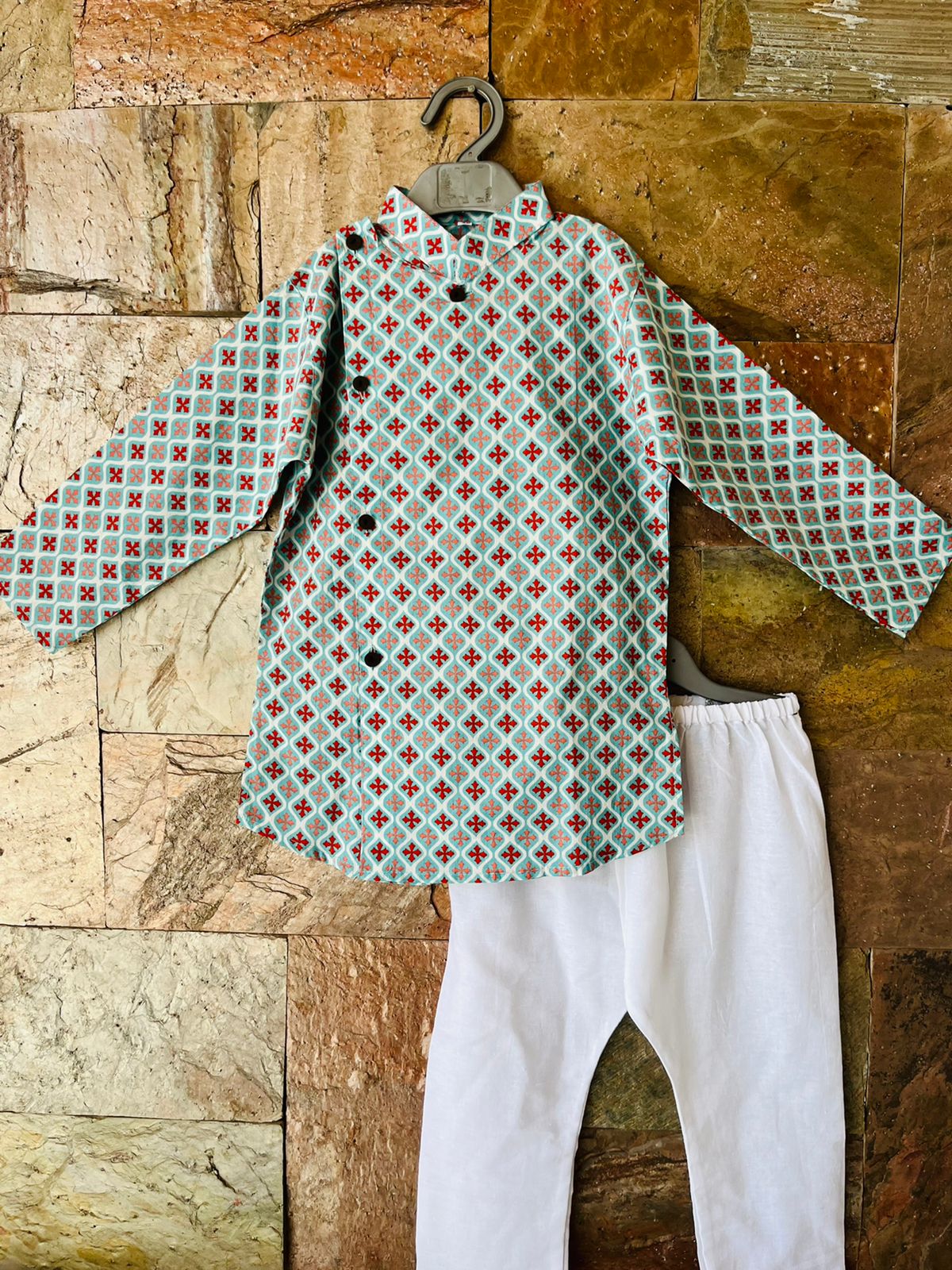 Side Button Kurta Pajama