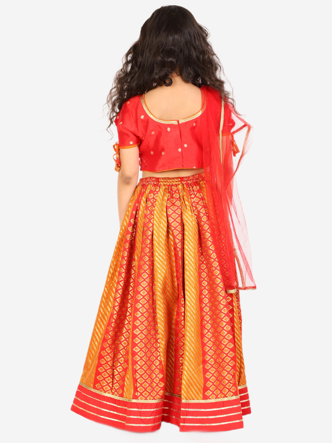 Rajwadi Princess Jacquard Lehnga-Choli